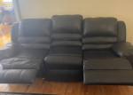 Reclining Leather Sofa and Loveseat