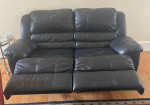 Reclining Leather Sofa and Loveseat