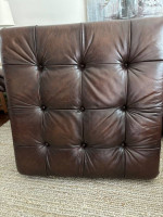 Leather Sofa Sectional and Ottoman