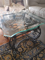 HIGH END SOFA AND END TABLES