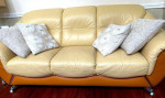 Living Room Sofa + Throw Pillows for Sale!