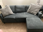 3 feet Sectional Sofa (Dark Grey)