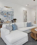 White sectional sofa