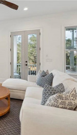 White sectional sofa