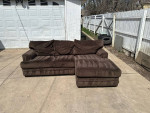 FREE DELIVERY 🚚  Ashley furniture, brown, Couch, sofa, sectional fabric