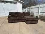 FREE DELIVERY 🚚  Ashley furniture, brown, Couch, sofa, sectional fabric