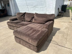 FREE DELIVERY 🚚  Ashley furniture, brown, Couch, sofa, sectional fabric