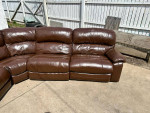 FREE DELIVERY 🚚  Ashley furniture Real Leather brown  Couch, sofa, Sectional 