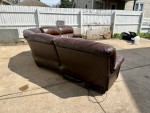 FREE DELIVERY 🚚  Ashley furniture Real Leather brown  Couch, sofa, Sectional 
