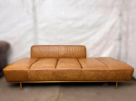 CB2 Lawndale Modern Leather Daybed Sofa