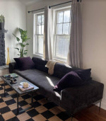 CB2 Mauro Mink Chenille Sofa