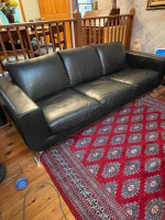 100% top grain leather Natuzzi sofa