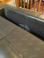 100% top grain leather Natuzzi sofa