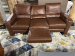American Leather Power Recliner Leather Sofa