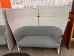 Haworth Booth Loveseat Sofa Study Nook Lounge Seating