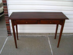 Mahogany SOFA Table with 2 drawers - 45"L X 16"W X 31"H