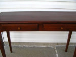 Mahogany SOFA Table with 2 drawers - 45"L X 16"W X 31"H