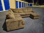 FREE DELIVERY Couch Sofa Reversible Sectional 3 Piece Brown