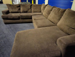 FREE DELIVERY Couch Sofa Reversible Sectional 3 Piece Brown