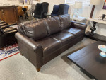 Pottery Barn Buchanan Roll-Arm Leather Sofa