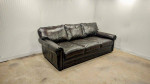 Walter E Smithe Extra Deep Leather Sofa Couch