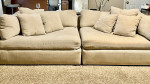 off white 2 piece Media Sofa