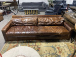 Restoration Hardware Leather Maxwell Sofa