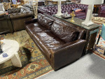 Restoration Hardware Leather Maxwell Sofa