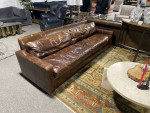 Restoration Hardware Leather Maxwell Sofa