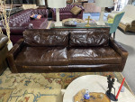 Restoration Hardware Leather Maxwell Sofa