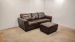 Leather Creations Lakeshore Leather Sofa Couch and Ottoman