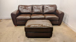 Leather Creations Lakeshore Leather Sofa Couch and Ottoman