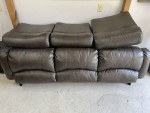 RV trifold sofa bed and matching theater seat