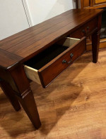 Brown Wood Sofa Tabe