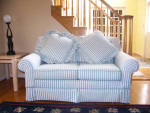 Living Room Designer Sofa & Loveseat, 7 Pillows, Extra Designer Covers