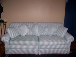 Living Room Designer Sofa & Loveseat, 7 Pillows, Extra Designer Covers