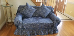Living Room Designer Sofa & Loveseat, 7 Pillows, Extra Designer Covers
