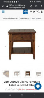 NEW sofa table & End Table Liberty Furniture Lake House BOTH New