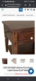NEW sofa table & End Table Liberty Furniture Lake House BOTH New