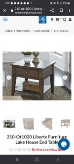 NEW sofa table & End Table Liberty Furniture Lake House BOTH New