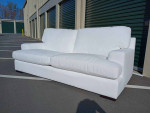 NEW Modern Pearl White Down-Filled Oversized Sofa