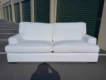 NEW Modern Pearl White Down-Filled Oversized Sofa