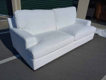NEW Modern Pearl White Down-Filled Oversized Sofa