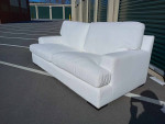 NEW Modern Pearl White Down-Filled Oversized Sofa