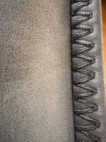 Modern farmhouse rustic natural leather sofa extra long or set w chair
