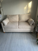 Simmons Microfiber Sofa Bed Off White