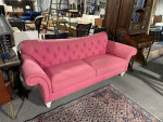 Huntington House Classic Button Tufted Sofa with Rolled Arms