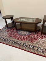 BEAUTIFUL REAL WOOD COFFEE AND SOFA END TABLES 3 PIECE SET