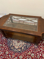 BEAUTIFUL REAL WOOD COFFEE AND SOFA END TABLES 3 PIECE SET