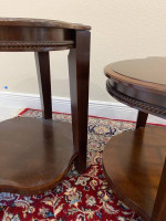 BEAUTIFUL REAL WOOD COFFEE AND SOFA END TABLES 3 PIECE SET